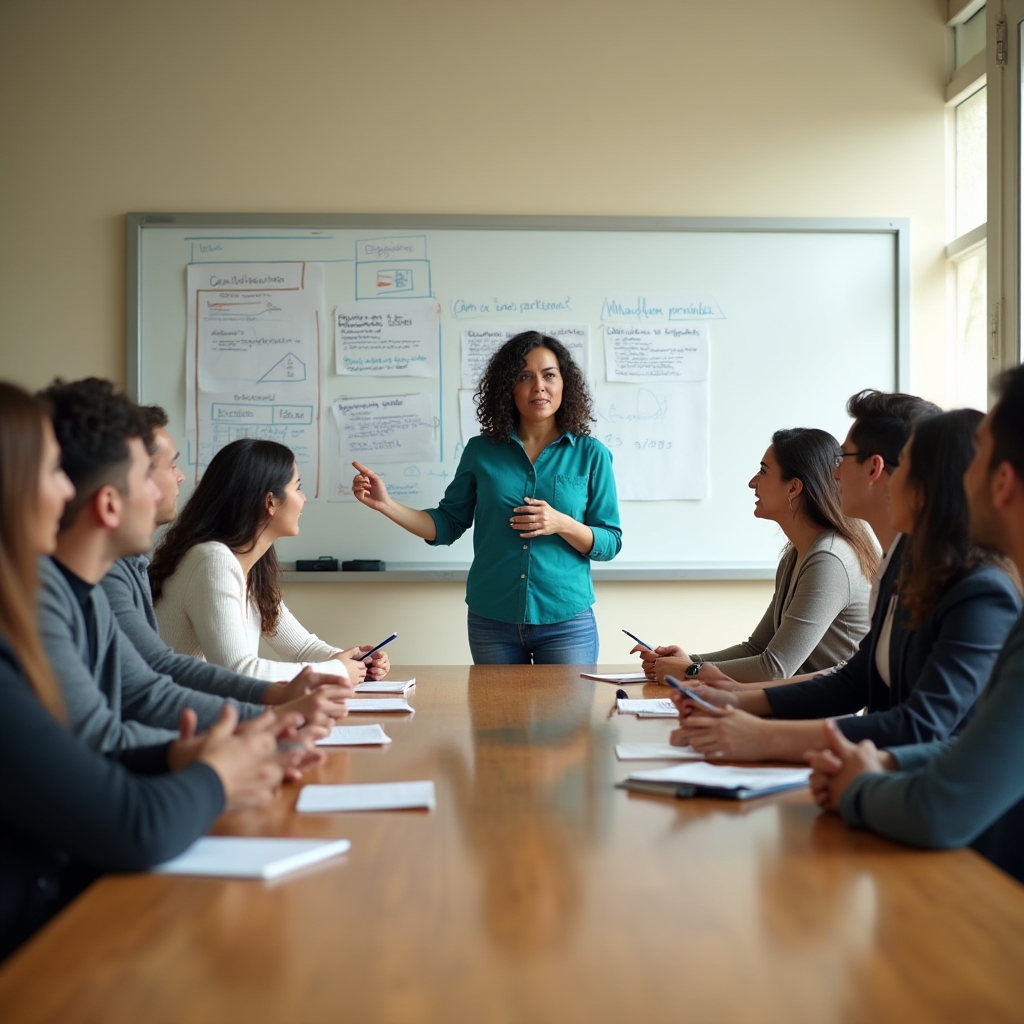 Workers attending a personal finance education session